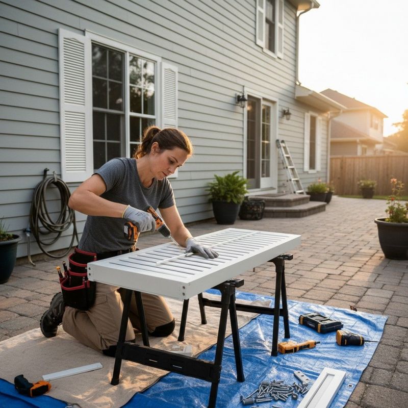 Exterior Shutters Painting